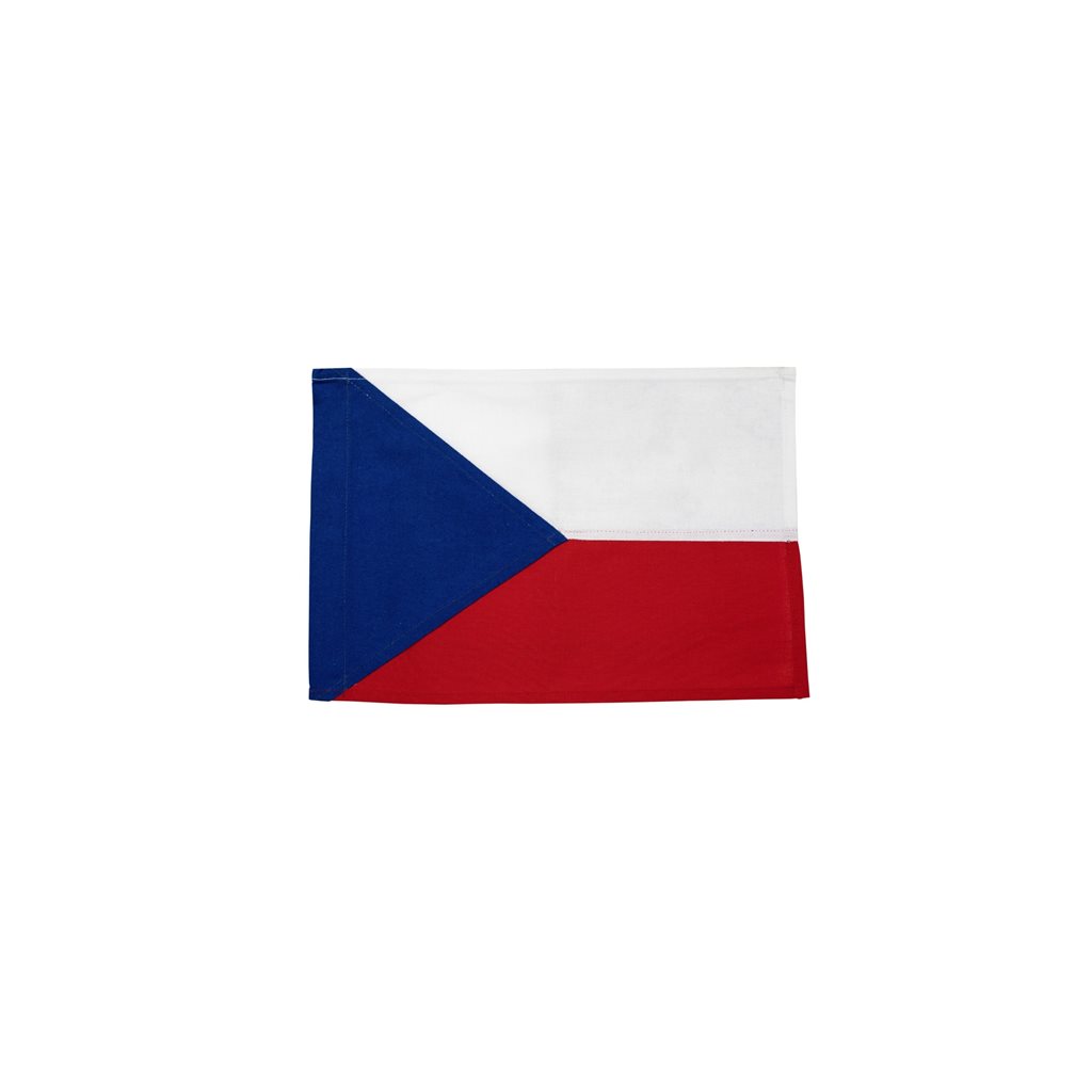 Levně Vlajka ČESKÁ REPUBLIKA bavlna 23 x 33 cm
