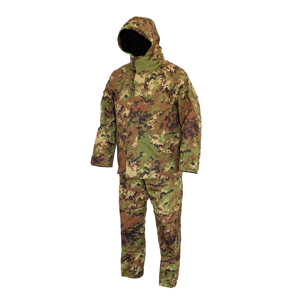 Levně Komplet nepromokavý ITALSKÝ GORE-TEX VEGETATO WOODLAND