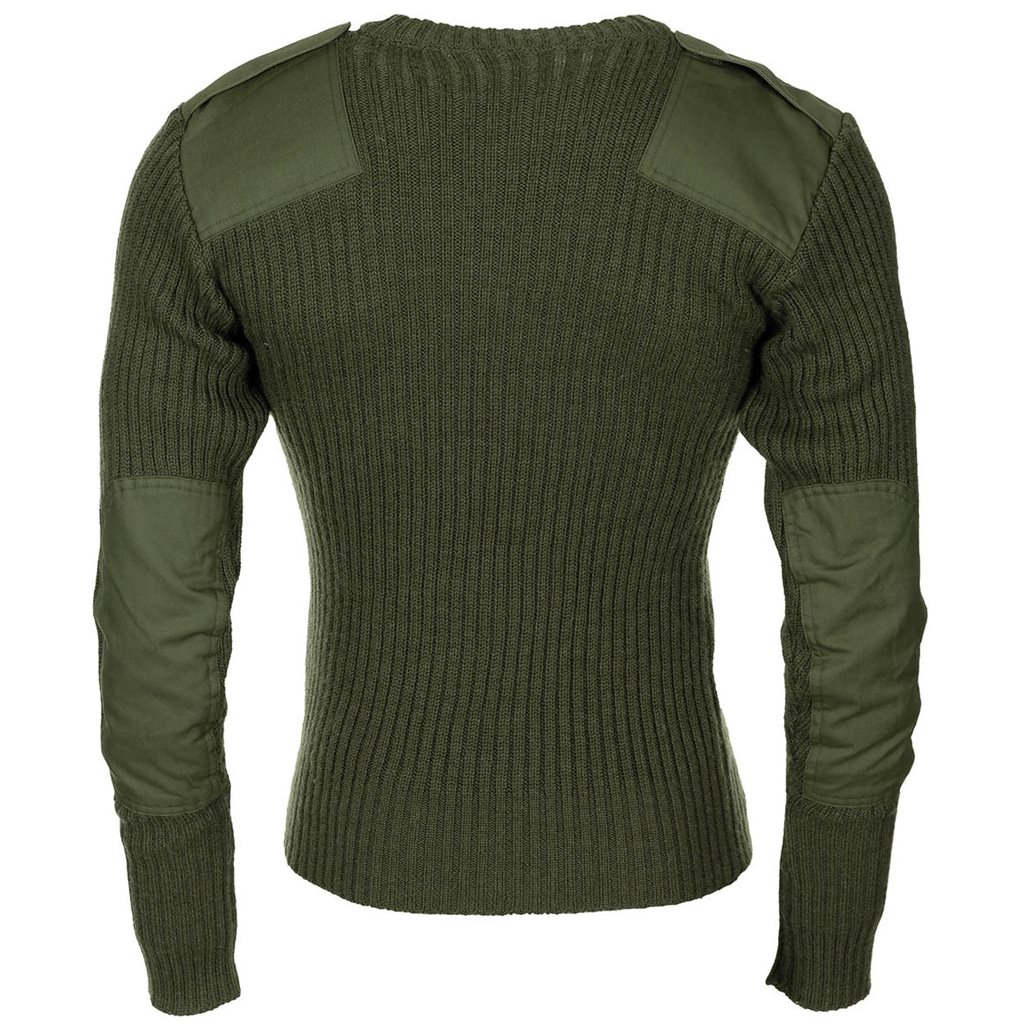 Svetr britský COMMANDO ZELENÝ použitý vel. 094