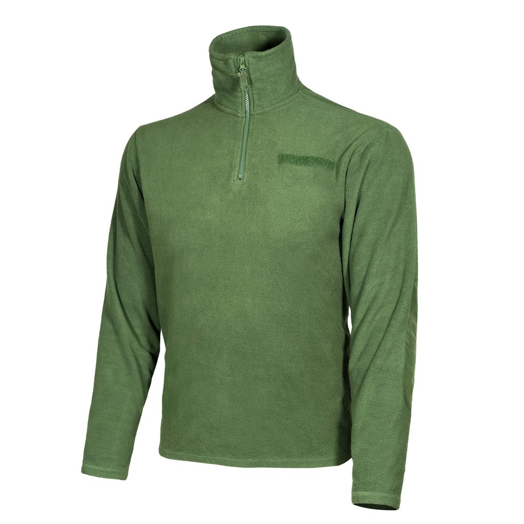 Mikina FLEECE řecká 3/4 zip ZELENÁ použité vel. L