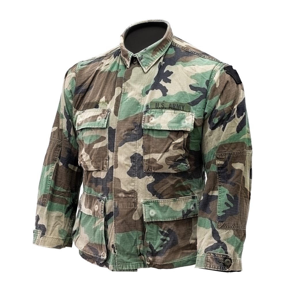 Blůza US typ BDU WOODLAND rip-stop použitá vel. M-R