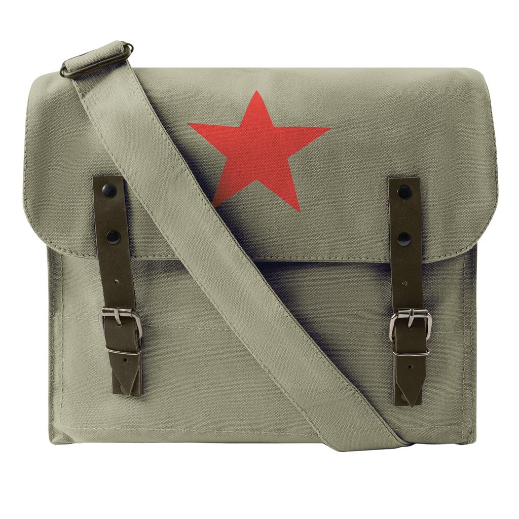 ROTHCO taška přes rameno s hvězdou STAR Vintage ZELENÁ