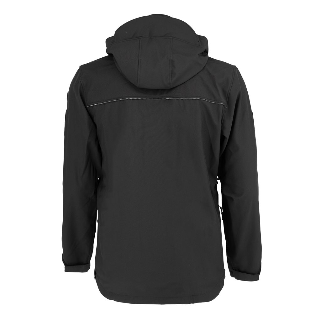 Bunda softshell s kapucí 2012 pro vojenské policisty ČERNÁ vel. 170/104-108