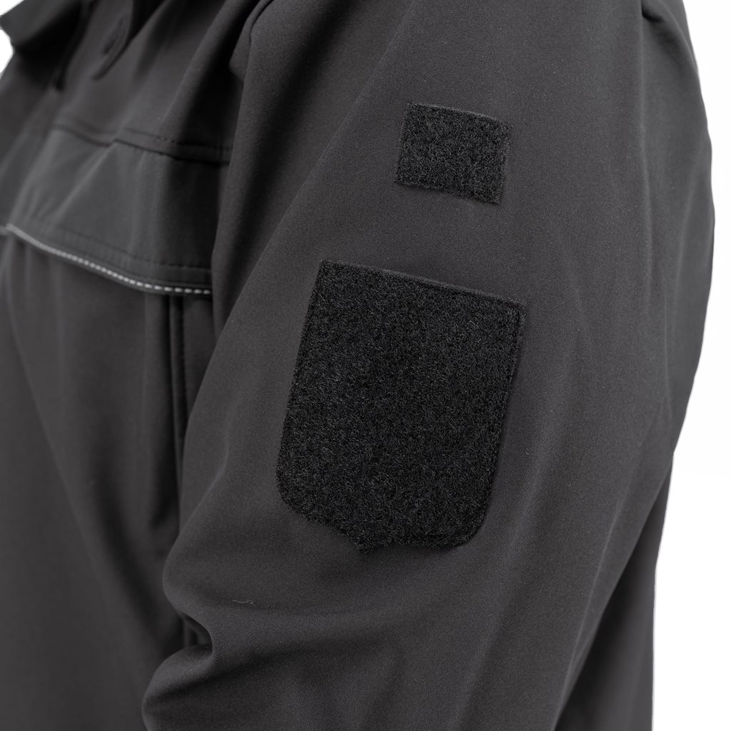 Bunda softshell s kapucí 2012 pro vojenské policisty ČERNÁ vel. 170/104-108