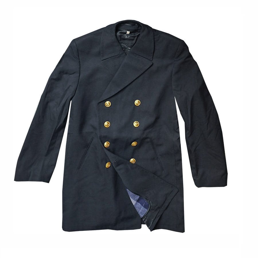 Levně Kabát NAVY BW Colani se zlatými knoflíky TMAVĚ MODRÝ