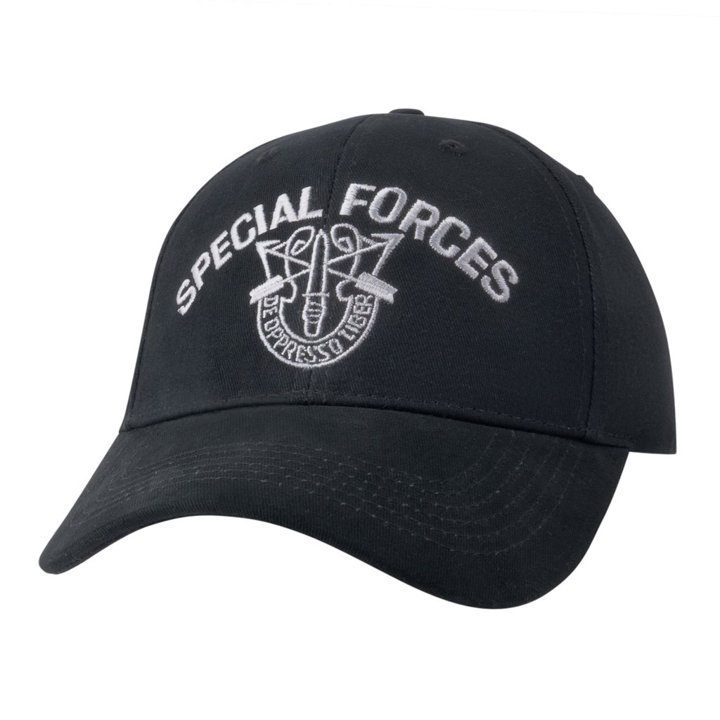 Levně ROTHCO čepice SPECIAL FORCES baseball ČERNÁ