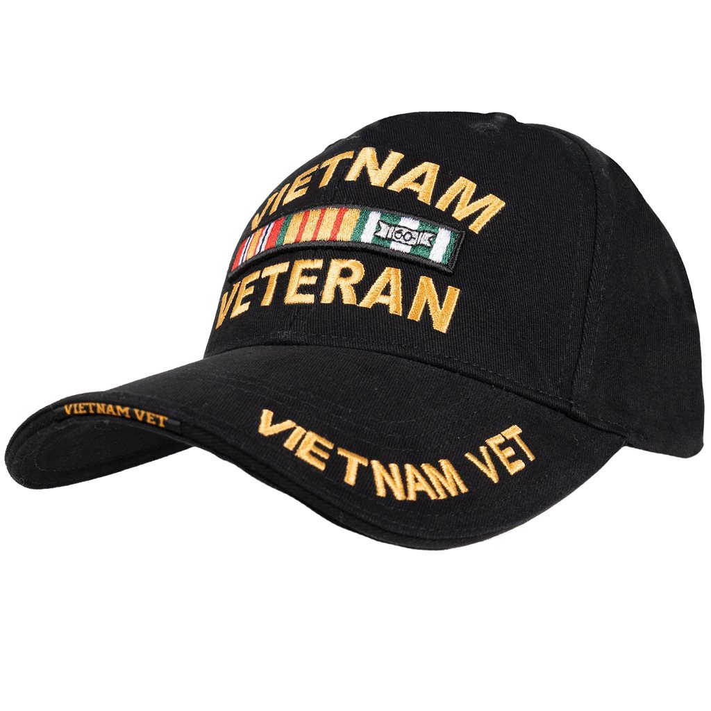 Levně ROTHCO čepice DELUXE VIETNAM VETERAN baseball ČERNÁ