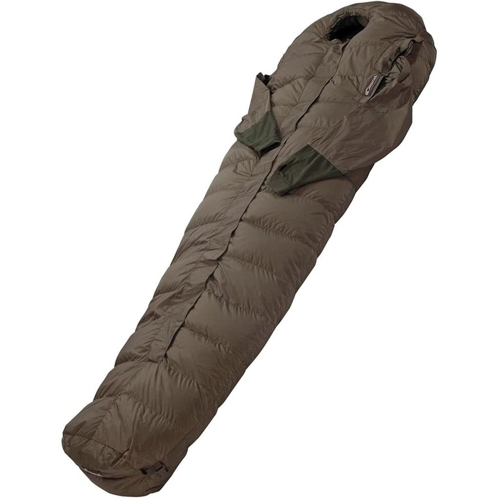 Spacák péřový Survival Down 1000 OLIV - ZELENÝ