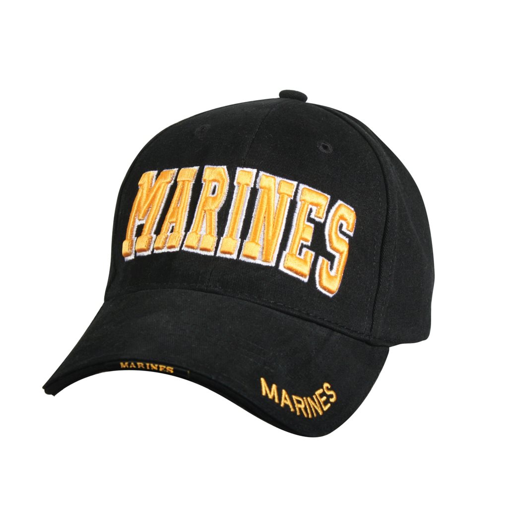 Levně ROTHCO čepice DELUXE MARINES baseball ČERNÁ