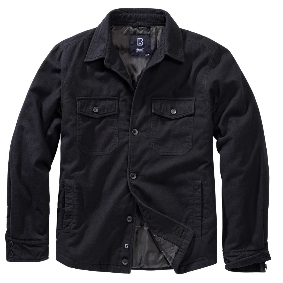 Levně Košile LUMBERJACKET dlouhý rukáv flanel ČERNÁ