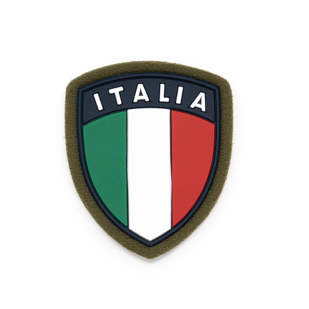 Levně Nášivka ITALIA velcro plastová BAREVNÁ