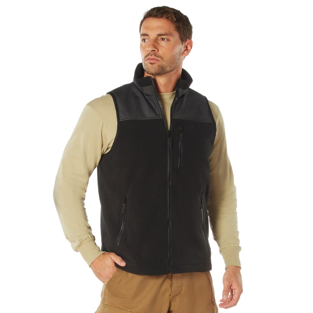 Levně Vesta fleece SPEC OPS tactical ČERNÁ