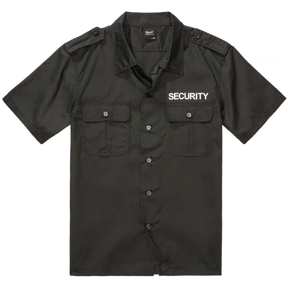 Levně Košile US SECURITY krátký rukáv ČERNÁ