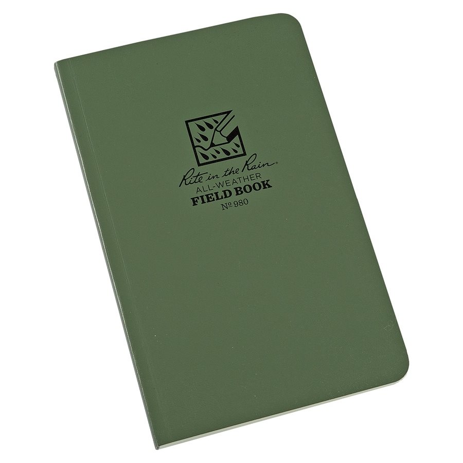 Levně RITE IN THE RAIN blok voděodolný TACTICAL Field Book ZELENÝ