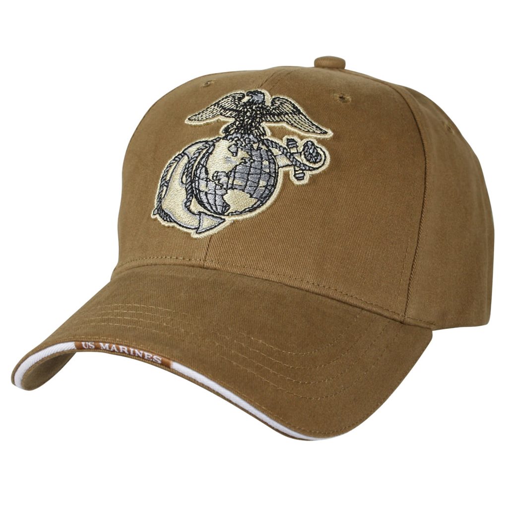 Levně ROTHCO čepice baseball USMC GLOBE & ANCHOR COYOTE