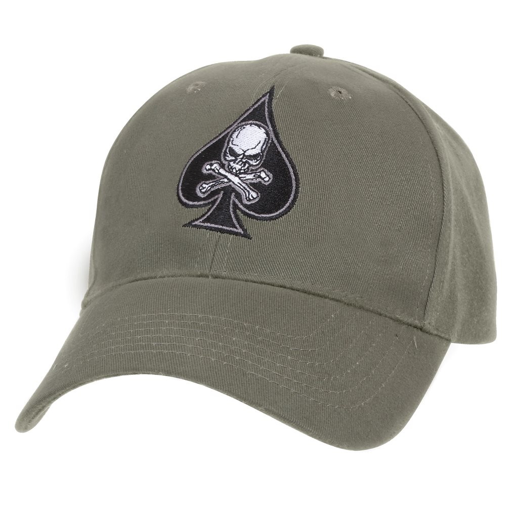 Levně ROTHCO čepice baseball DEATH SPADE ZELENÁ