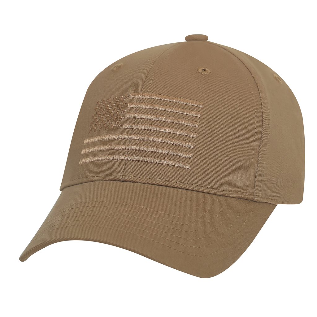 Levně ROTHCO čepice baseball US vlajka COYOTE BROWN