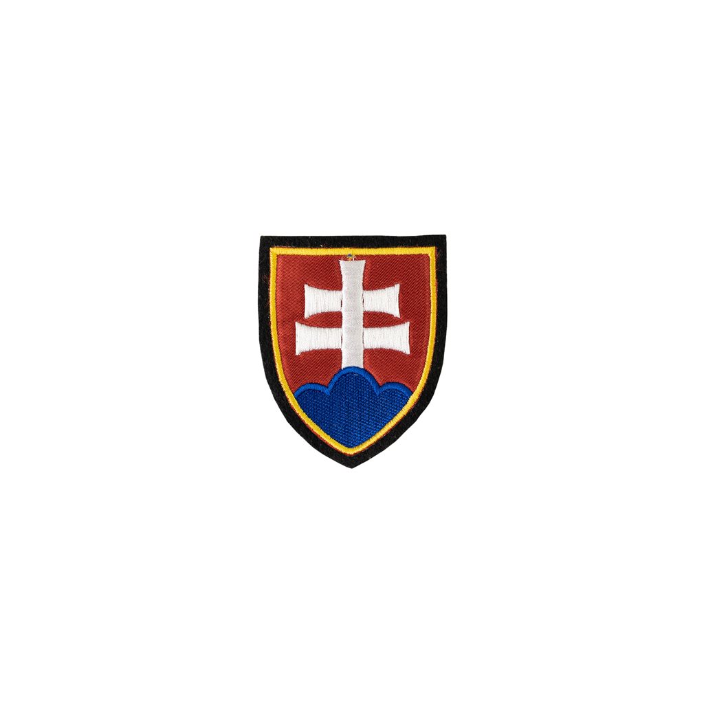 Levně Nášivka znak SLOVENSKA - BAREVNÝ žlutý lem