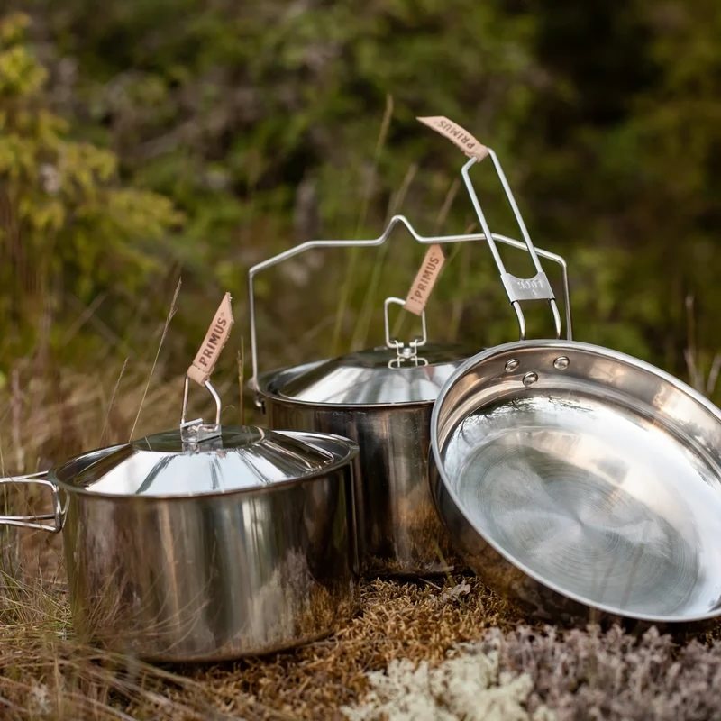 Sada nádobí outdoorová NEREZ na kempování CAMPFIRE SMALL
