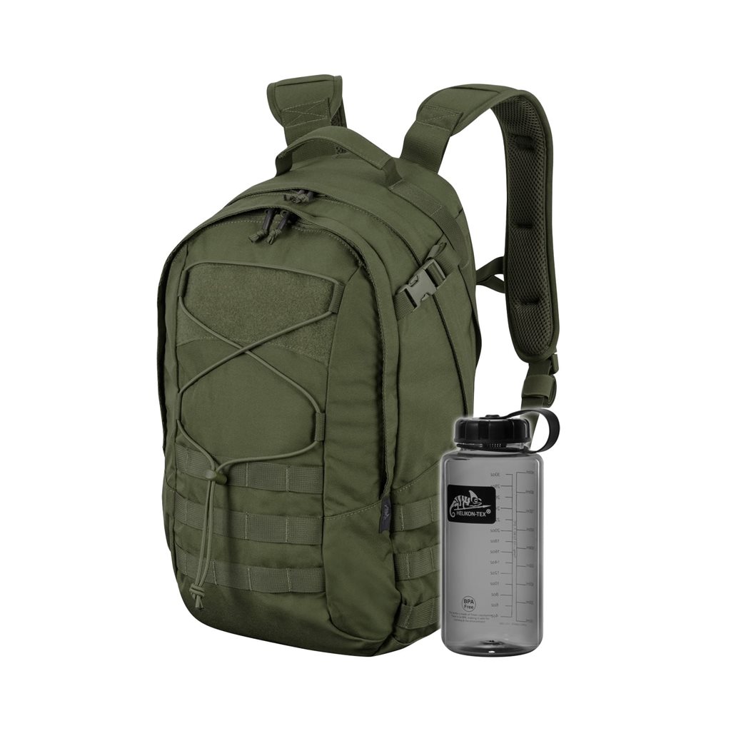 Batoh EDC PACK® set s láhví 1 l ZELENÝ