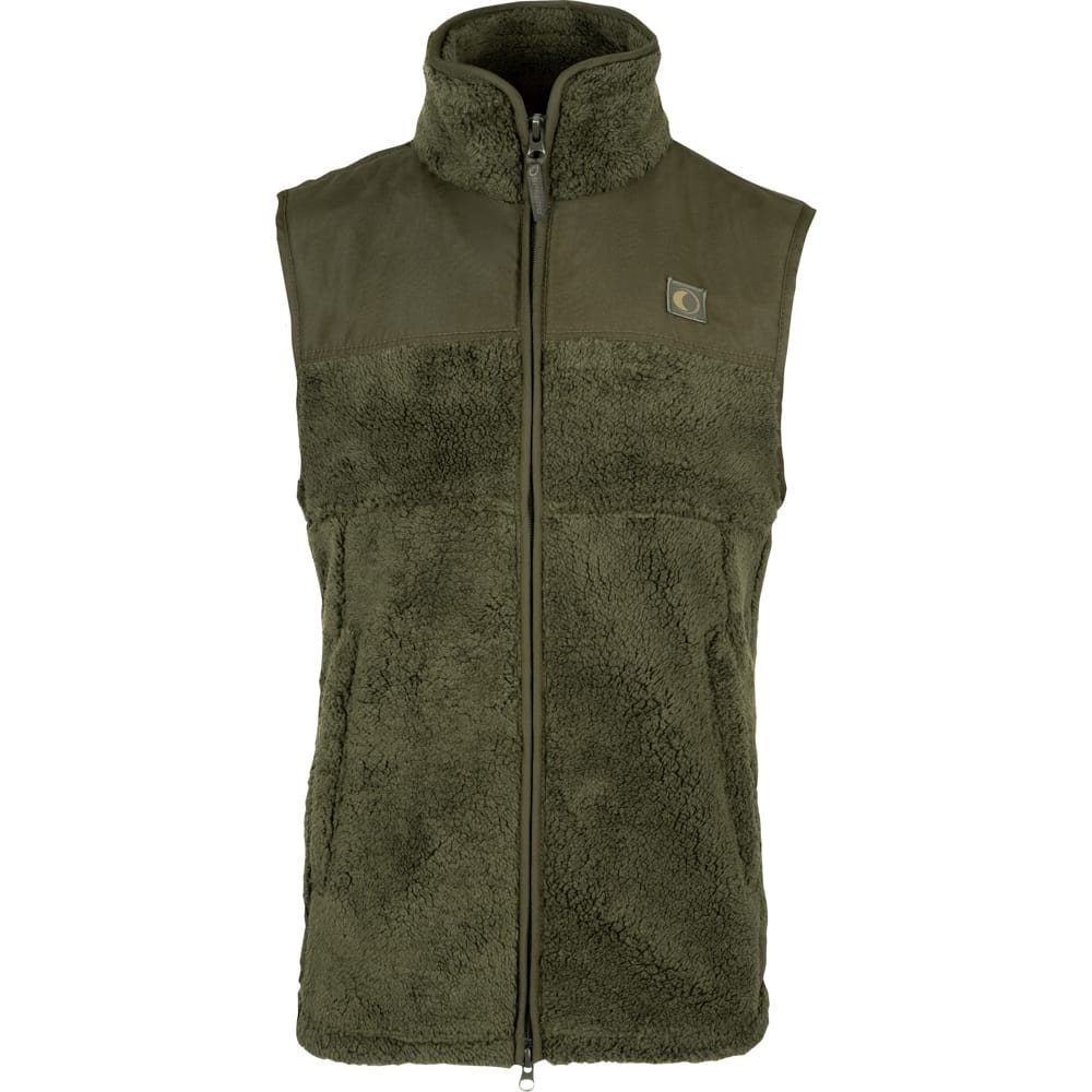 Vesta Sherpa Fleece Gilet DARK OLIV