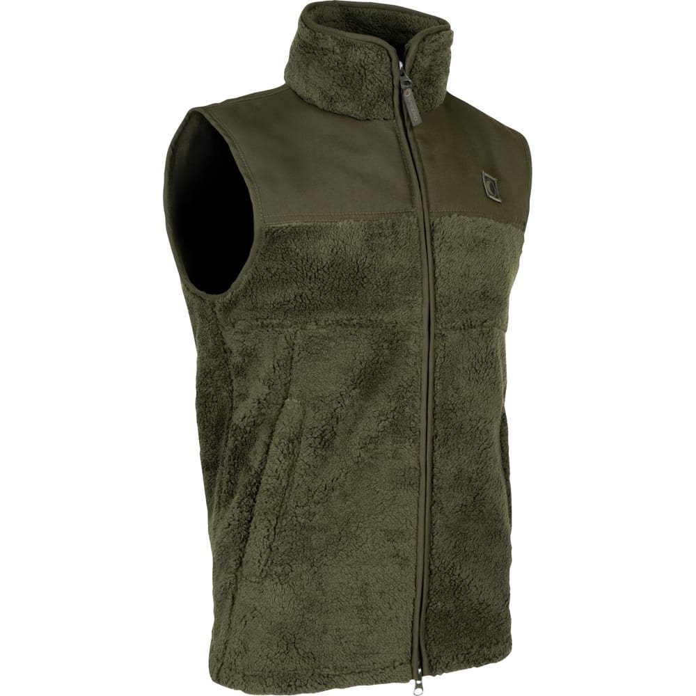 Vesta Sherpa Fleece Gilet DARK OLIV