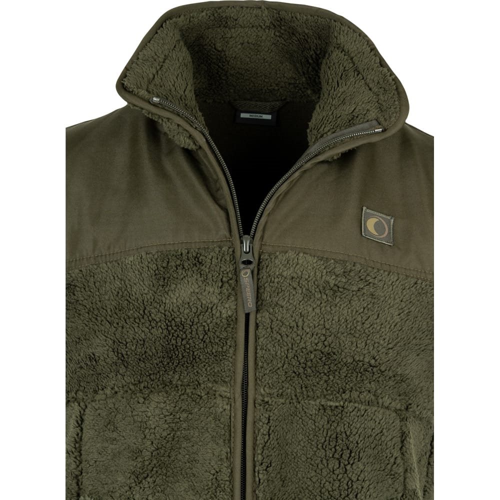 Vesta Sherpa Fleece Gilet DARK OLIV