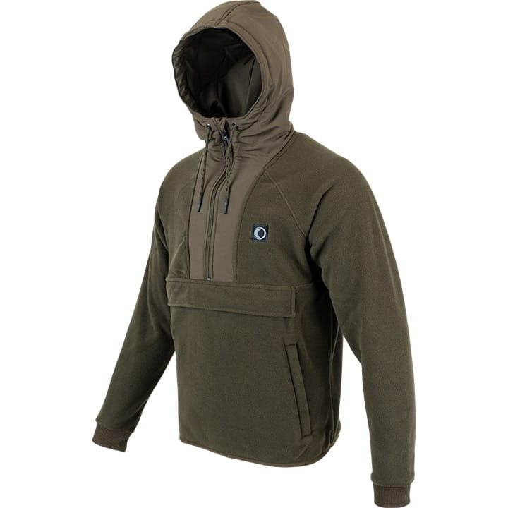 Mikina s kapucí fleece Hybrid Hoodie ZELENÁ