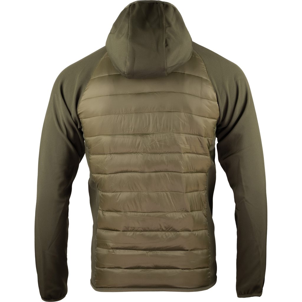 Bunda prošívaná s kapucí Vega Hoodie Green ZELENÁ