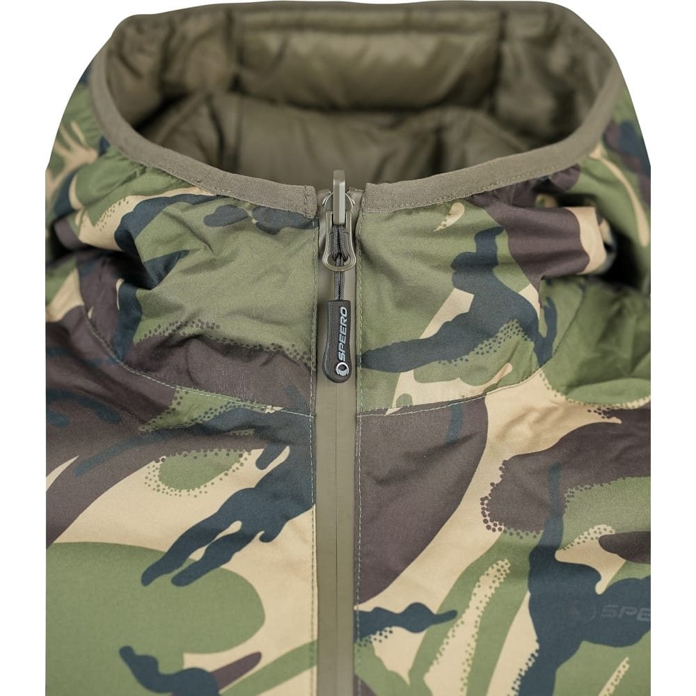 Bunda oboustranná s kapucí Reversible Waterproof Jacket DPM/OLIV