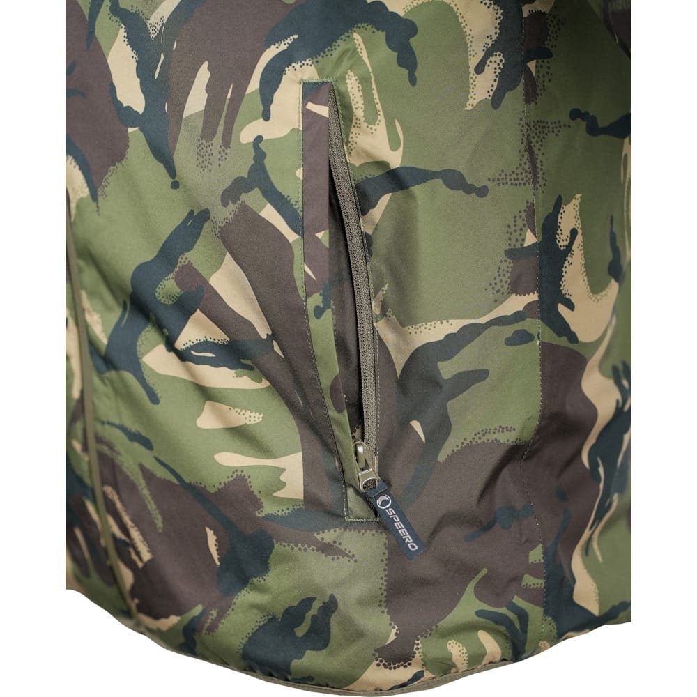 Bunda oboustranná s kapucí Reversible Waterproof Jacket DPM/OLIV