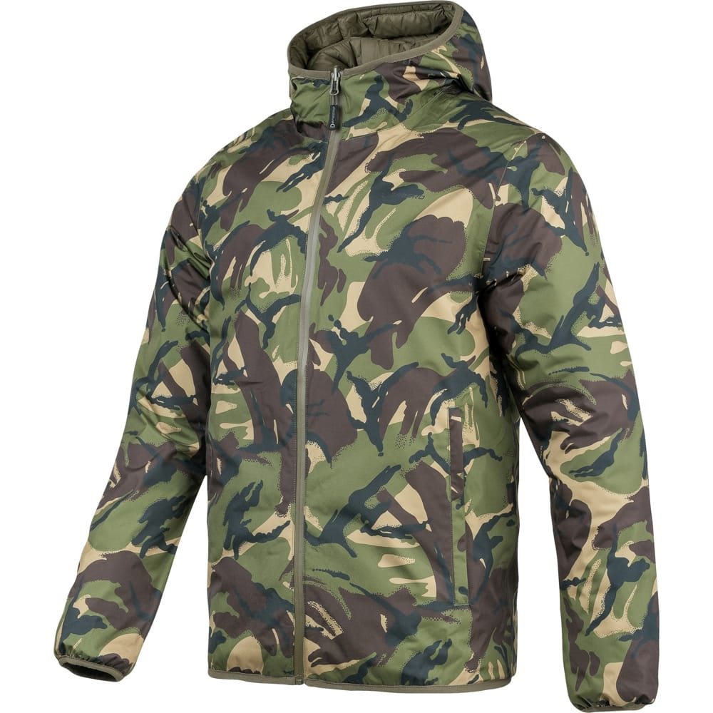 Bunda oboustranná s kapucí Reversible Waterproof Jacket DPM/OLIV