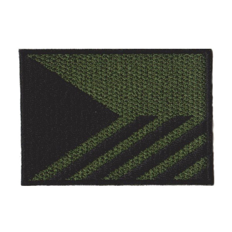 Levně Nášivka VLAJKA ČR PRUHY šikmé velcro 7,5 x 5,5 cm ZELENÁ