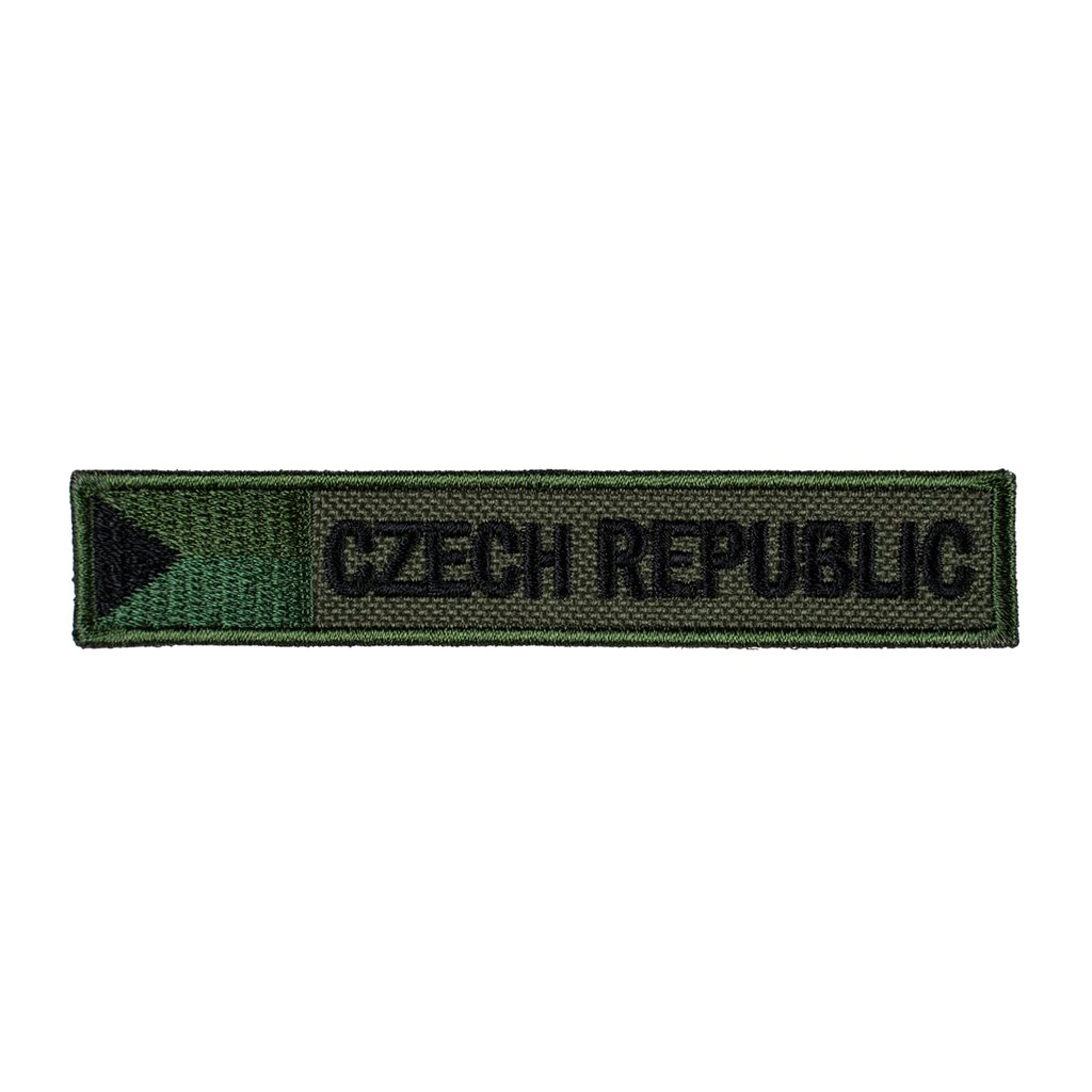 Levně NAVYS nášivka CZECH REPUBLIC S VLAJKOU - ZELENÁ