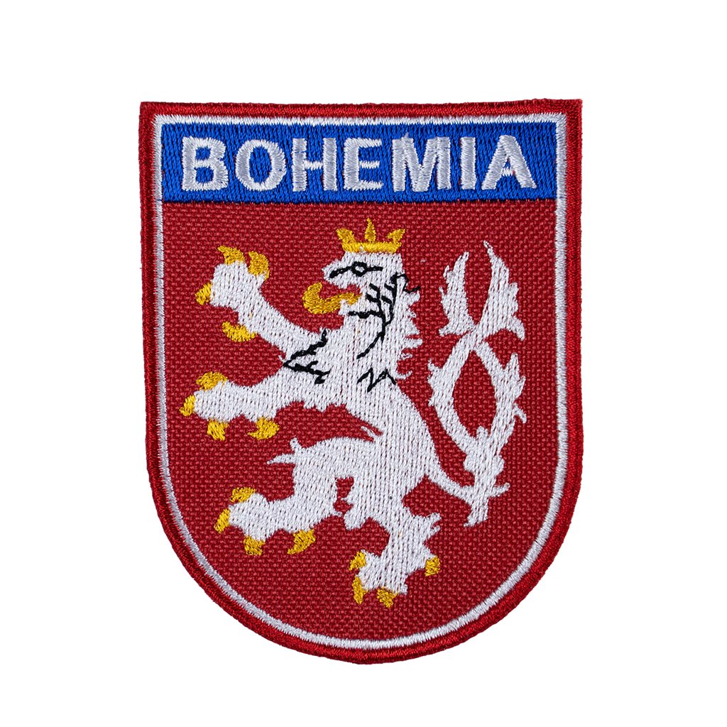 Levně NAVYS nášivka ČESKÝ LEV + BOHEMIA - BAREVNÝ