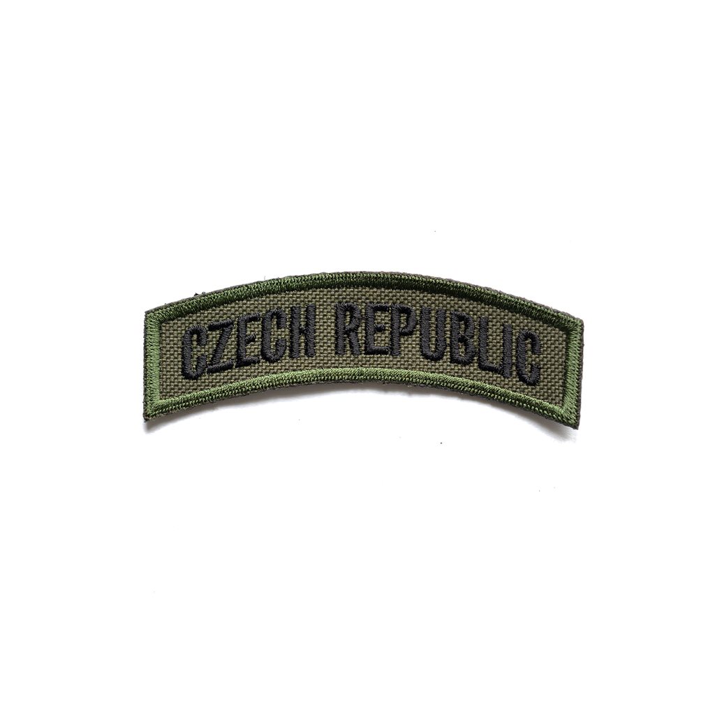 Levně NAVYS nášivka domovenka oblouček CZECH REPUBLIC - OLIV
