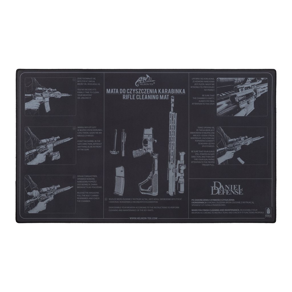 Levně Helikon-Tex podložka pracovní RIFLE pryžová ČERNÁ
