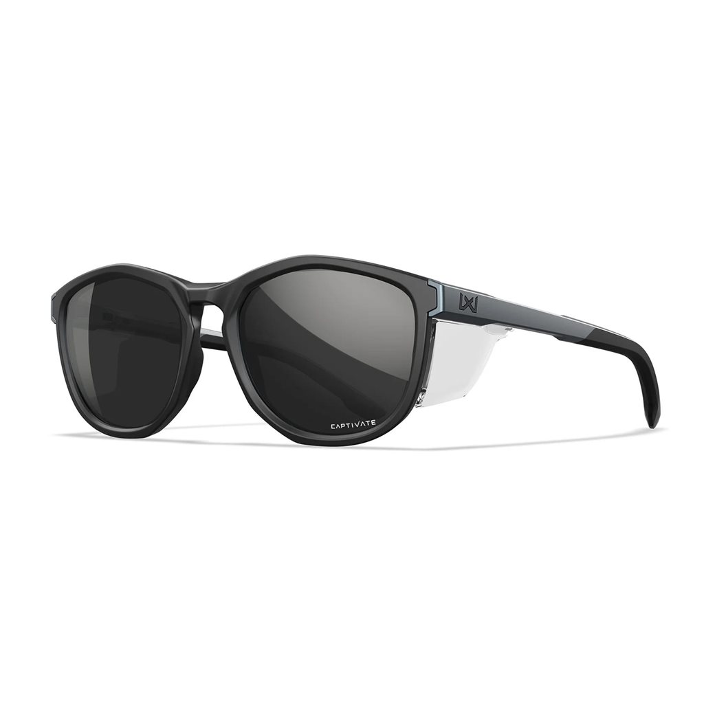 Brýle střelecké WX BRAVO CAPTIVATE™ ČERNO/ŠEDÝ rám KOUŘOVÁ skla