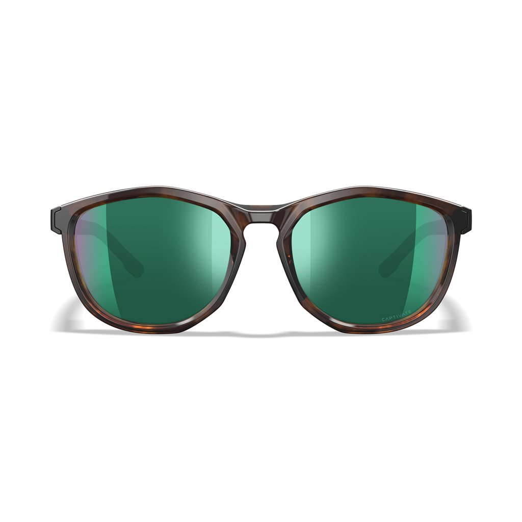 Brýle střelecké WX BRAVO CAPTIVATE™ ČERNO/HNĚDÝ rám GREEN MIRROR skla