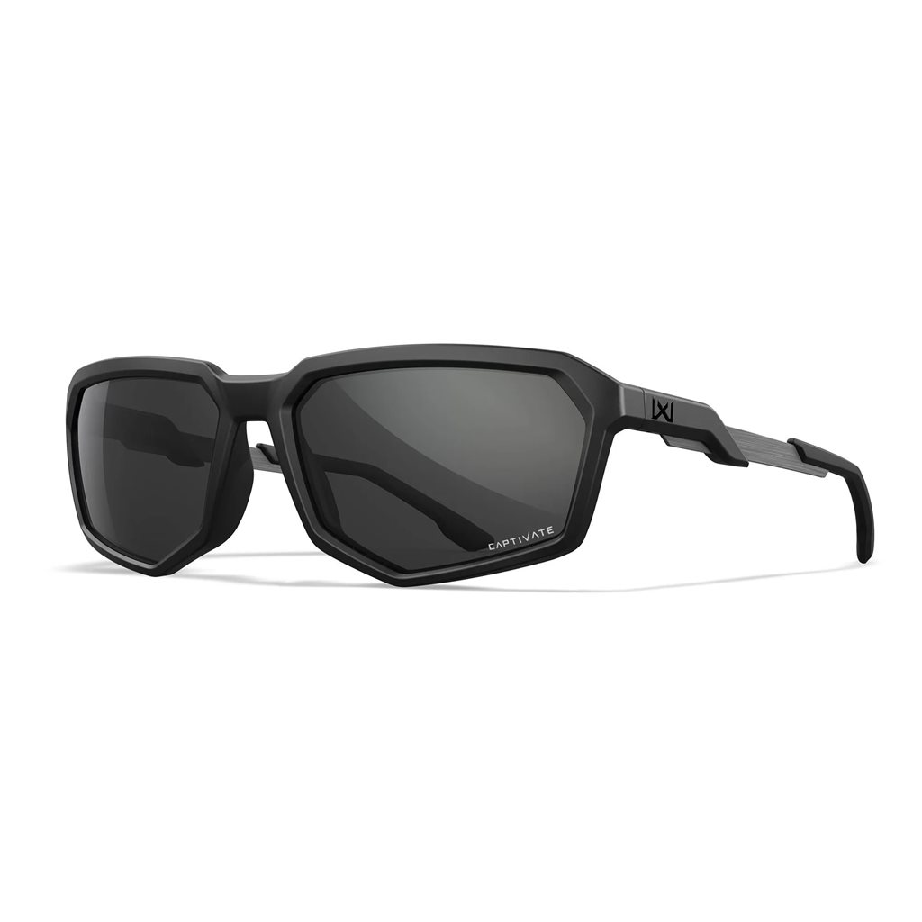 Levně WILEY X brýle střelecké WX RECON CAPTIVATE ČERNÝ rám KOUŘOVÁ skla