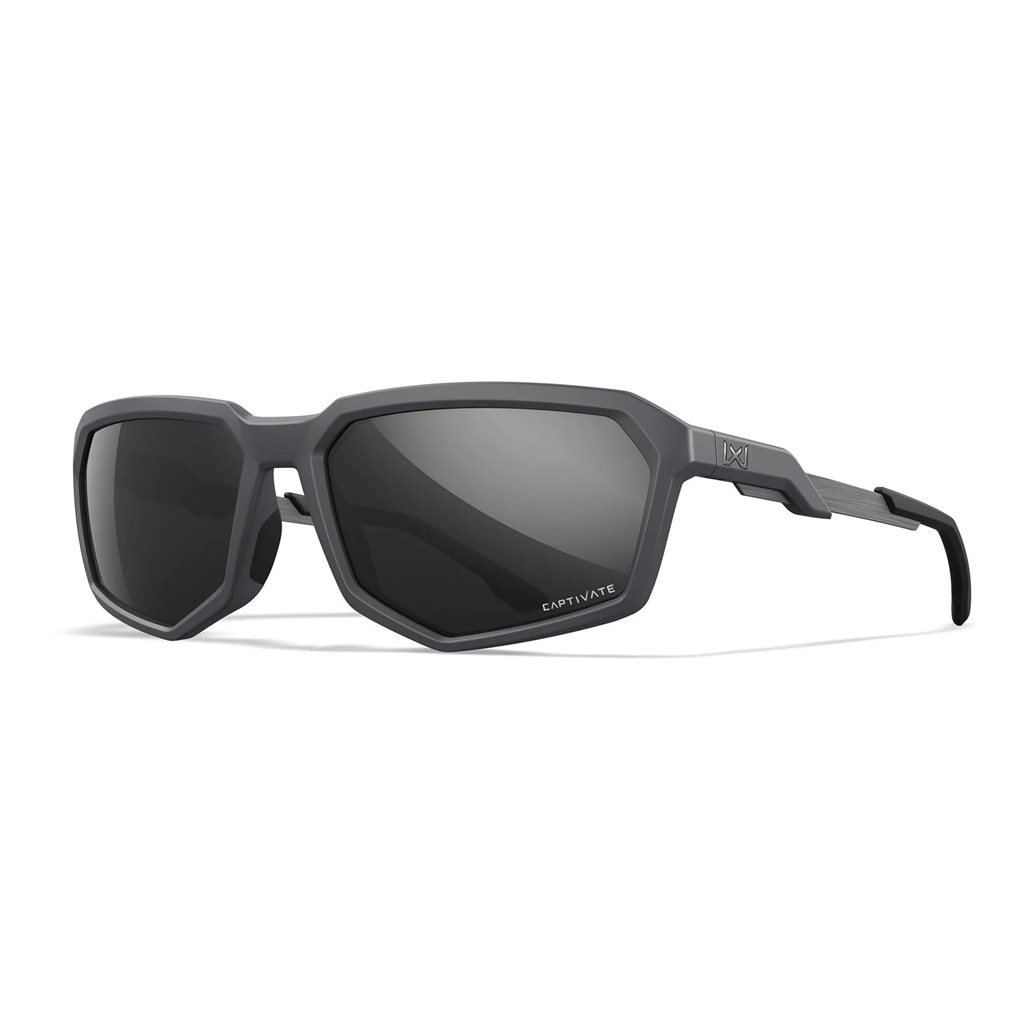 Levně WILEY X brýle střelecké WX RECON CAPTIVATE ŠEDÝ rám POLARIZOVANÁ KOUŘOVÁ skla