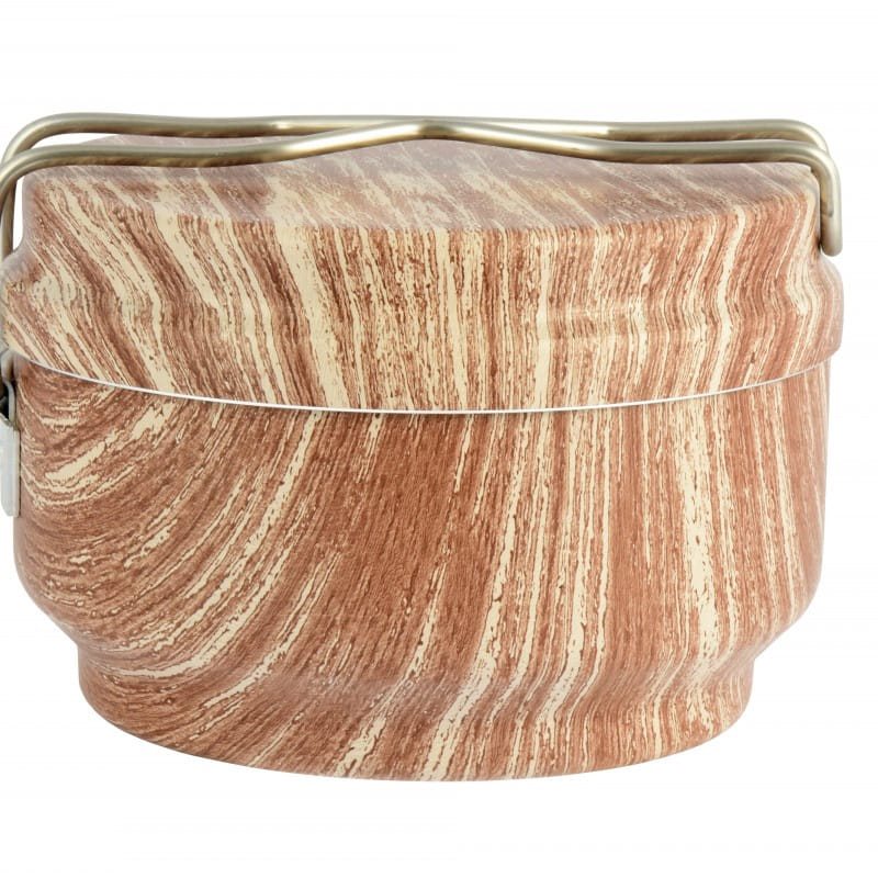 Levně ALB ešus hliníkový třídílný teflonový PTFE WOOD