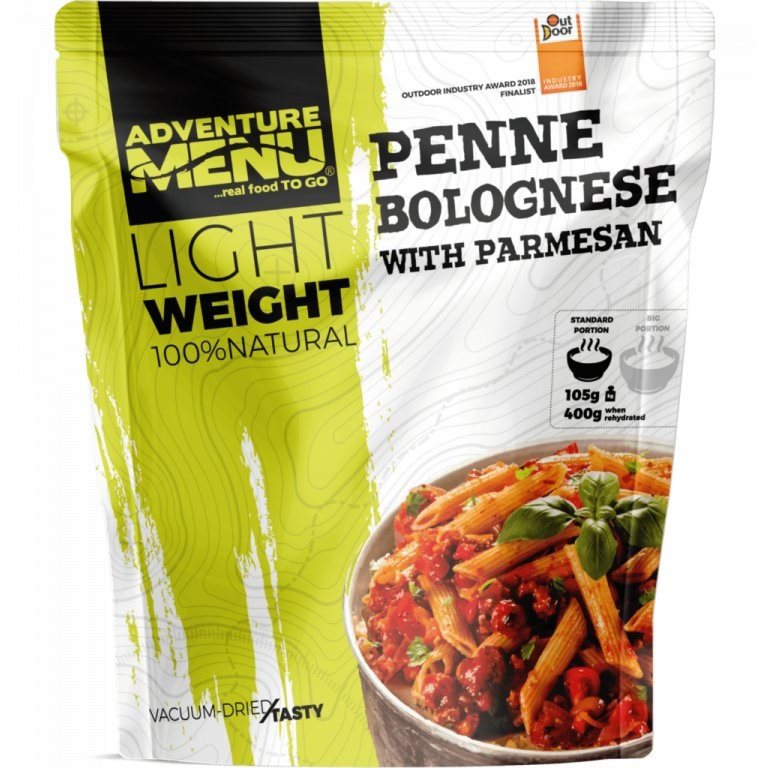 Levně ADVENTURE MENU penne s Boloňskou omáčkou PORCE 105g/400g - dehydrované hotové jídlo