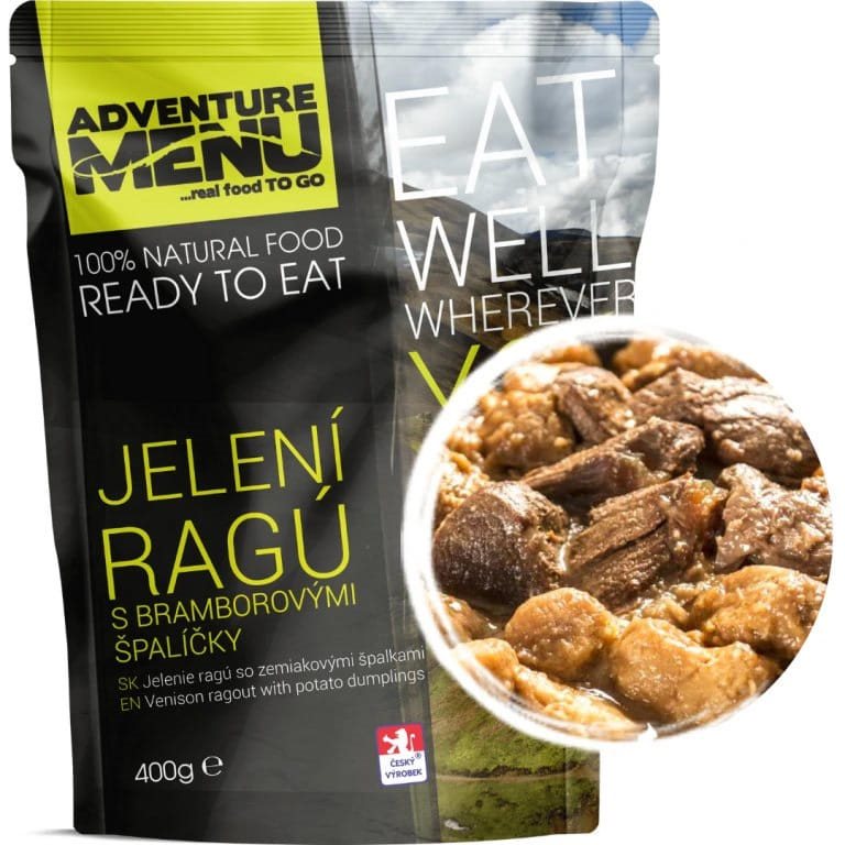 ADVENTURE MENU jelení ragú s bram. špalíčky - ADM sterilizované hotové jídlo