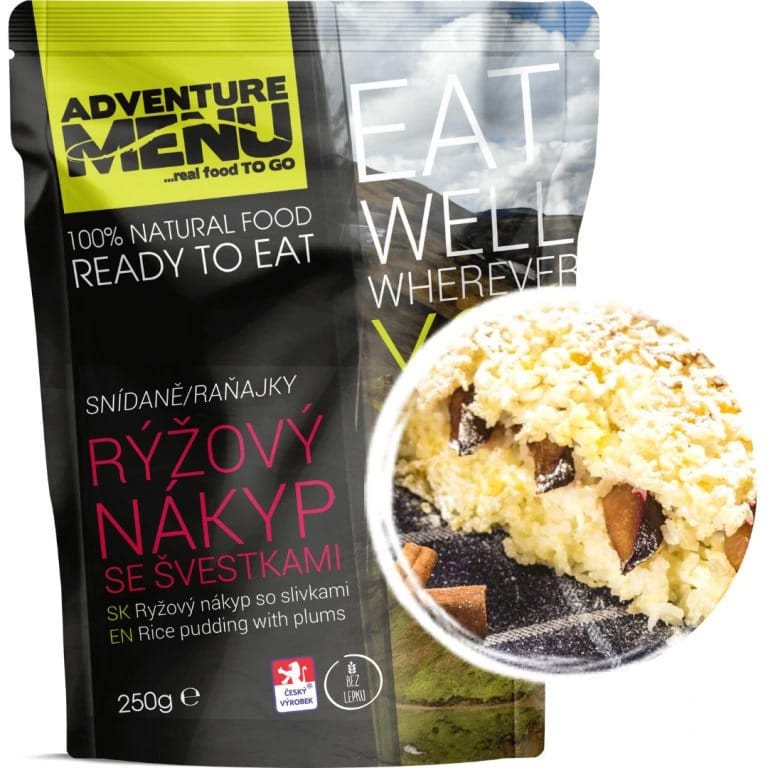 Levně ADVENTURE MENU rýžový nákyp se švestkami - ADM sterilizované hotové jídlo