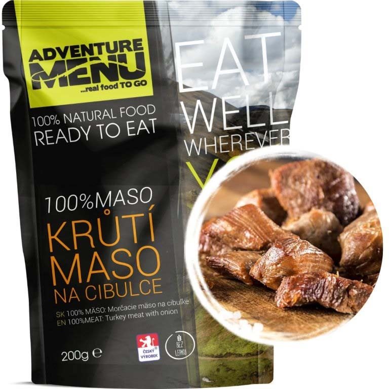 Levně ADVENTURE MENU krůtí maso na cibulce - ADM sterilizované hotové jídlo