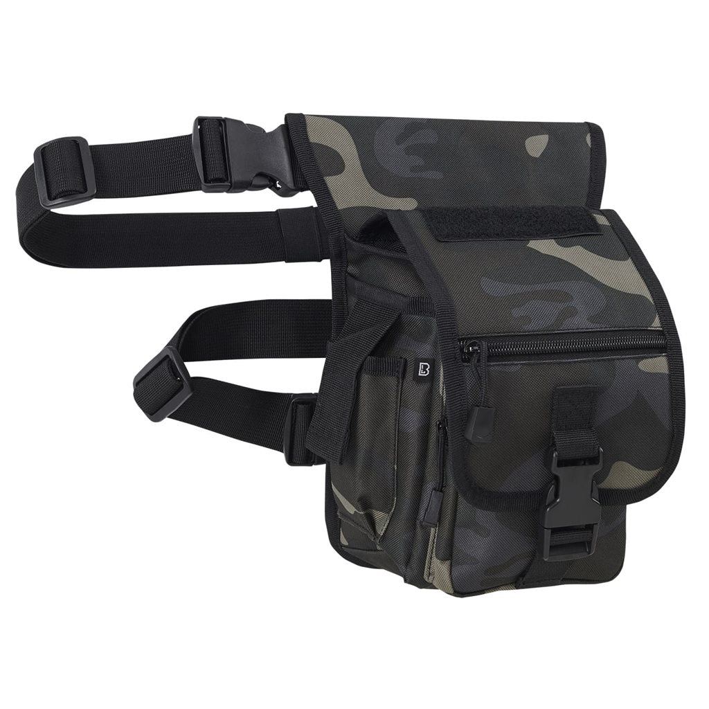 BRANDIT brašna stehenní s popruhy SIDE KICK BAG DARK CAMO