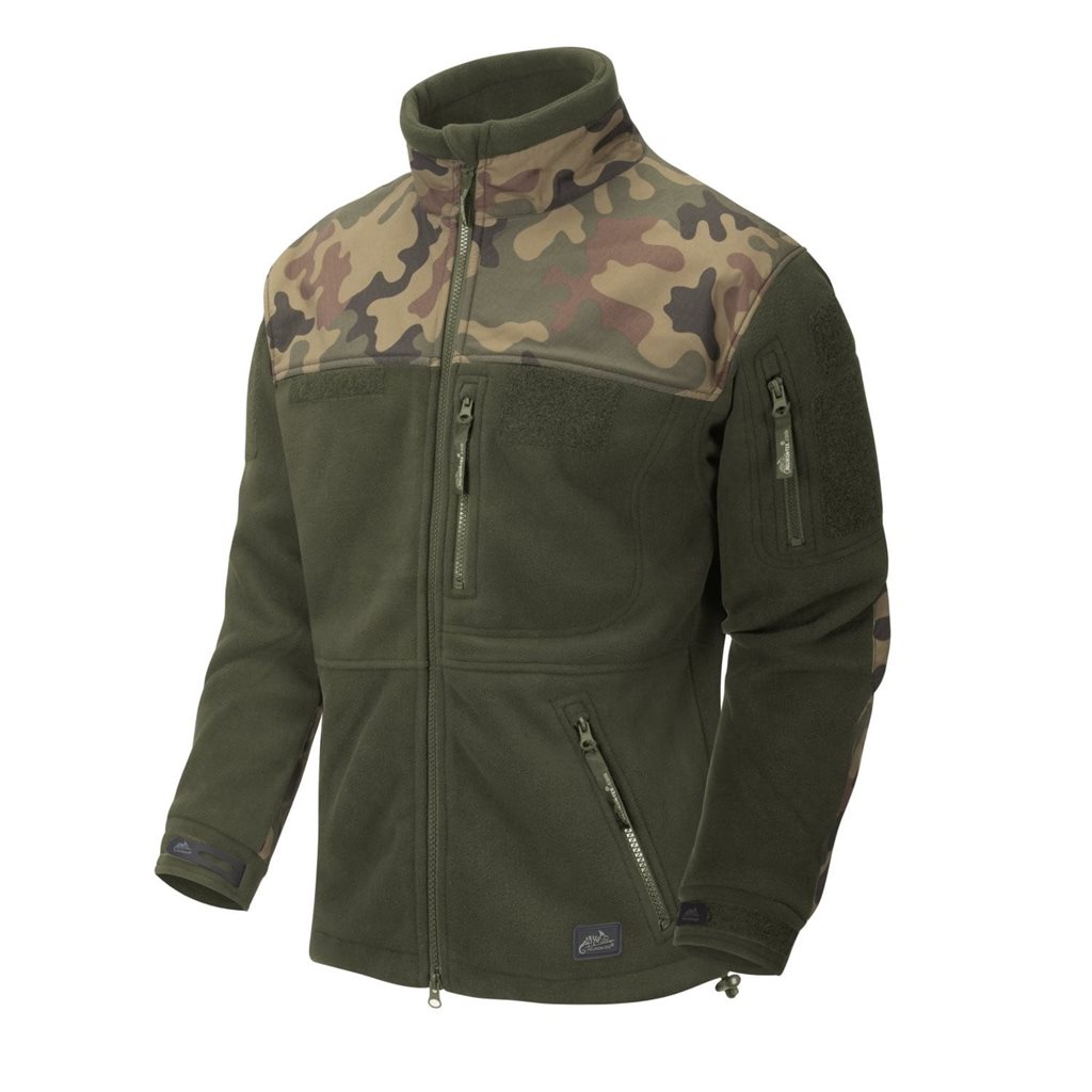 Bunda INFANTRY fleece ZELENÁ/WOODLAND POLSKÝ
