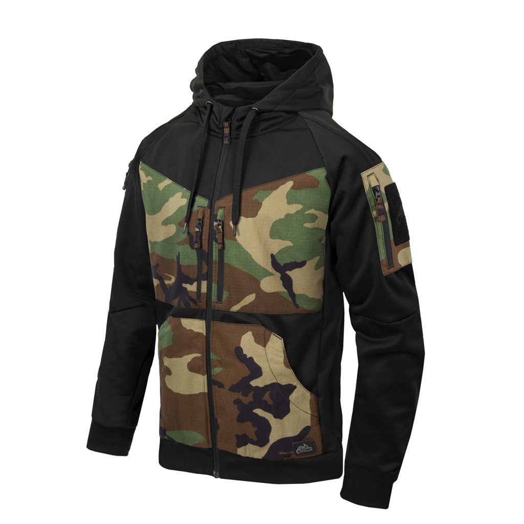 Levně Mikina ROGUE ČERNÁ/US WOODLAND