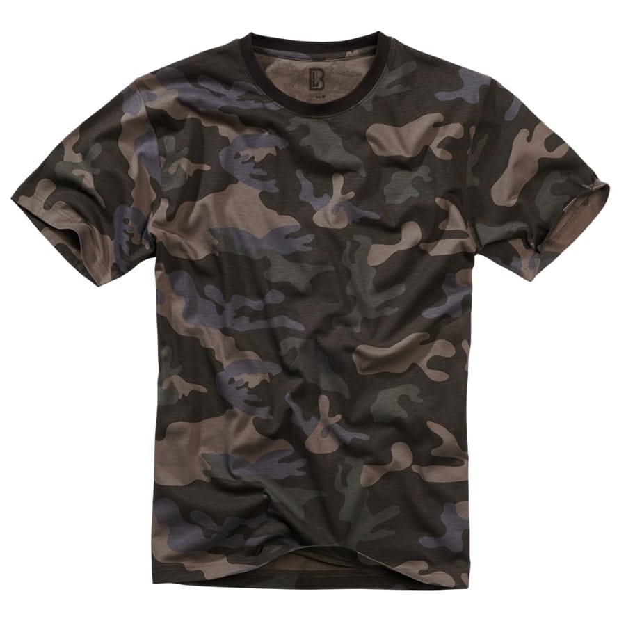 Levně Tričko Oeko-Tex® krátký rukáv maskované DARK CAMO